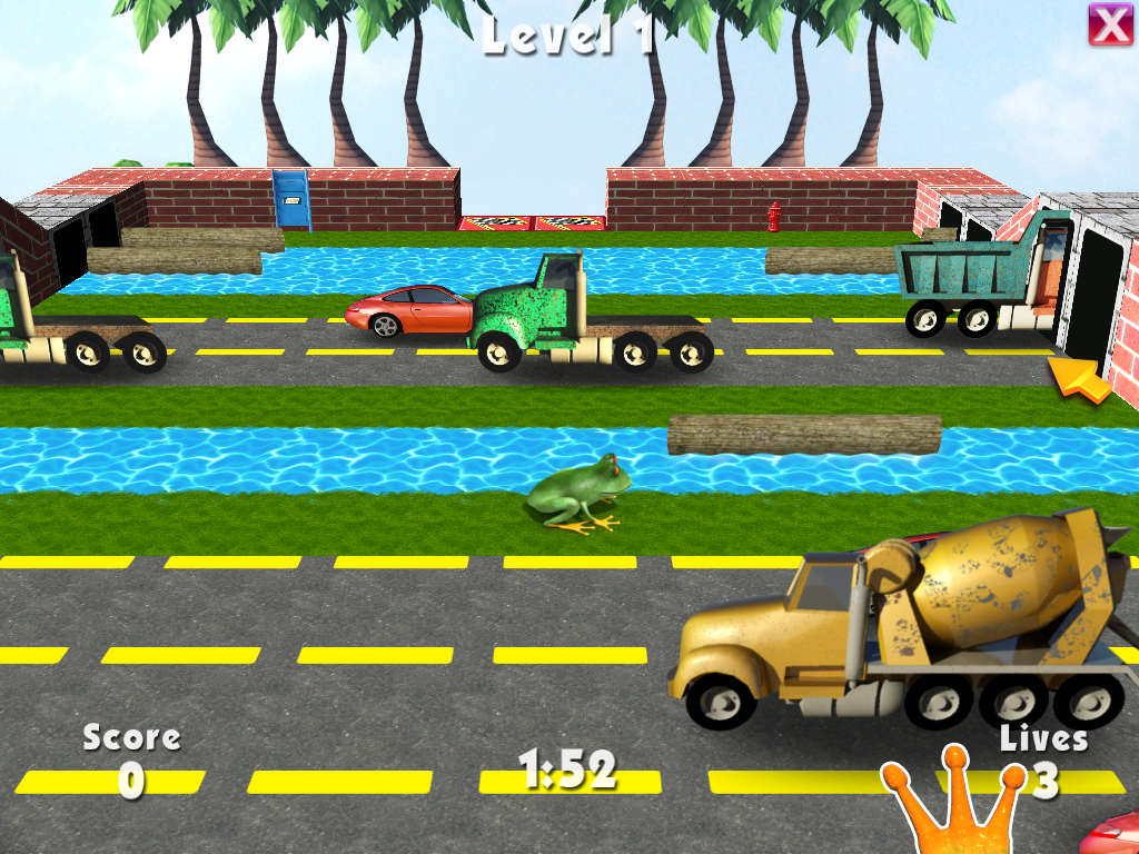 3d frog frenzy game